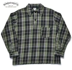 新品 ウエアハウス 3063 ワンポケット プルオーバー ネルシャツ 30周年