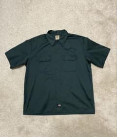Dickies ツイル半袖ワークシャツ (Green/L)のサムネイル