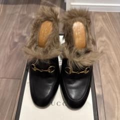 GUCCI ホースビット ファー付きミュールのサムネイル