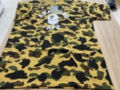 A BATHING APE カモ柄 Tシャツ イエロー 新品タグ付 2XL袋付き - メルカリ