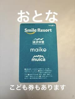 【ボン様専用】湯沢中里 リフト券（大人2枚）のサムネイル