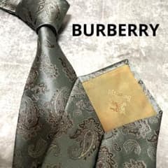 ✨美品✨】BURBERRY バーバリー ネクタイ ホースロゴ ペイズリー 光沢