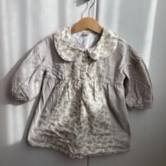 Tête à Tête 花柄襟付きワンピース 95 7分袖のサムネイル