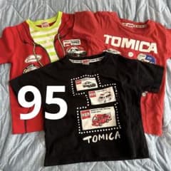 トミカ 半袖Tシャツ 3枚セット 働く車 1〜2歳児 95〜100cmのサムネイル