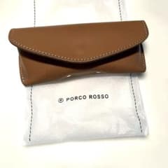 PORCOROSSO ポルコロッソ フラップメガネケース 栃木レザー 日本製