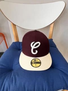 59FIFTY ワインレッド クリーム キャップ 7 1/4 ホームゲーム別注☆のサムネイル