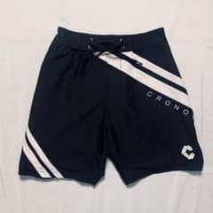 CRONOS - ボードショーツ サーフパンツ 海水パンツ 水着 ブラック S