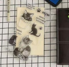 猫のシリコーンスタンプのサムネイル