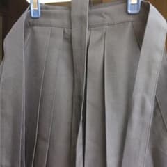 弓道 袴　女性 25号 黒　行燈　通年用　記名や刺繍なしのサムネイル
