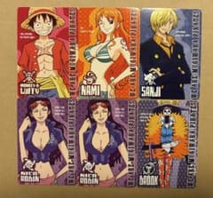 ONEPIECE 메모리얼 로그 카드 루피 나미 상디 로빈 브룩