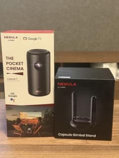 Anker Nebula Capsule 3プロジェクター ジンバルスタンド付 - メルカリ