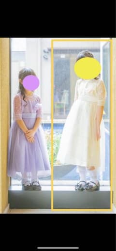 【美品】子ども用ドレス 140 披露宴・発表会に◎ 黄色のサムネイル