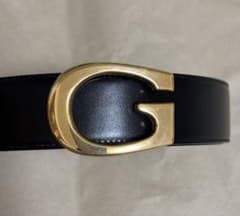 GUCCI （グッチ）ゴールドGバックルベルト70・28 ブラック レザーのサムネイル