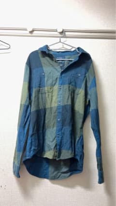 Urban Pipeline チェック柄 長袖シャツ ブルー グリーン Lのサムネイル