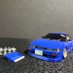 ミニッツ　シルエイティ　コバルトブルー　フルエアロ　3連プロジェクター ミニッツ シルエイティ コバルトブルー フルエアロ 3連プロジェクター