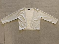 【中古品•美品】BARNEYS NEWYORK ラメ入りカーディガン シルバーのサムネイル
