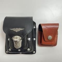 Harley-Davidson レザーベルトポーチ シガーケース セット - メルカリ