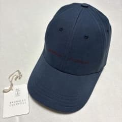BRUNERO CUCINELLI コットンキャップ　ネイビーM