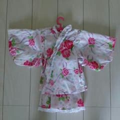 size95☆ 女の子用ゆかた(﹡ˆ﹀ˆ﹡)のサムネイル