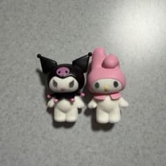 【美品】マイメロ　クロミ　フロッキーフィギュアのサムネイル