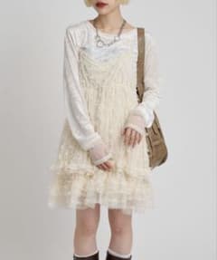 w closet チュールリボンミニキャミワンピースのサムネイル