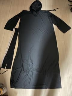 ハロウィン コスプレ フード付き マント 黒のサムネイル