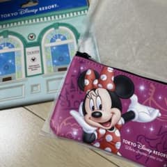 ディズニーリゾート　チケット柄　ポーチ　ミニーのサムネイル