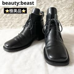 極美品✨ beauty:beast レースアップブーツ ヴィンテージ ブラック 