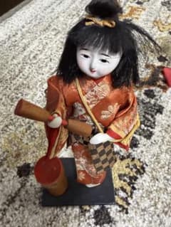 日本人形 女性と子供　郷土玩具 昭和レトロ 宮崎県特産 郷土玩具『ひえつき人形』椎葉村 民謡 民芸品
