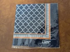 L'AMI+ ネイビーエコバッグ 幾何学模様のサムネイル