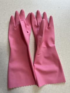お掃除用 ゴム手袋 中古　裏地付のサムネイル