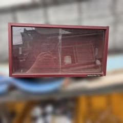 ナショナル木製　ビデオテープ　コレクションケース 扉付き 昭和レトロ　ボックス ナショナル木製 ビデオテープ コレクションケース 扉付き 昭和レトロ