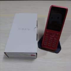 【中古・完品】Simply 603SI 本体  レッド SIMフリーのサムネイル