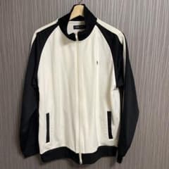 FRED PERRY トラックジャケット ホワイト ブラック Lサイズ