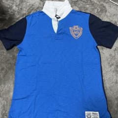 GAP KIDS ラグビーシャツ 1969ロゴ 半袖 ブルーのサムネイル