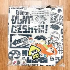 Splatoon Tote Bag with Cool Pin Badge (Graffiti Design)