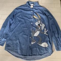 90sヴィンテージ ルーニーテューンズ デニムシャツバッグスバニー USA製のサムネイル