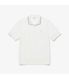 LACOSTE バイカラー半袖ポロシャツ ホワイトのサムネイル
