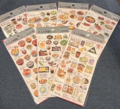 大人の図鑑シール　お茶とコーヒー世界のお菓子飯テロ焼肉どんぶり居酒屋コンビニのサムネイル