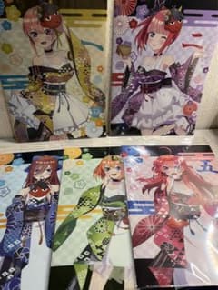 五等分の花嫁　アニメイト　福は内フェア　クリアファイル　5枚セットのサムネイル
