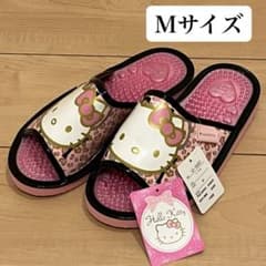 ハローキティ 健康サンダル ヒョウ柄 ピンク Ｍサイズのサムネイル