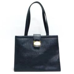 極美品 Ferragamo フェラガモ トートバッグ 黒 A4可 イタリア製 - メルカリ