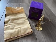 P.N. GADGIL ゴールド スワン 置物 スワロフスキークリスタル 新品