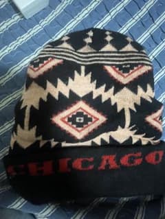 CHICAGO 刺繍 ニット帽 ビーニーのサムネイル