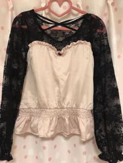 Ank Rouge♡レースサテンドッキングブラウスのサムネイル
