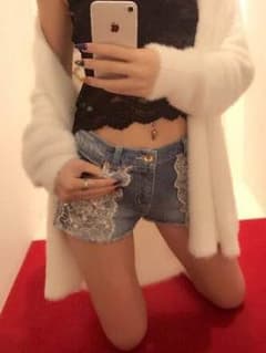 レーシーデニムショートパンツのサムネイル
