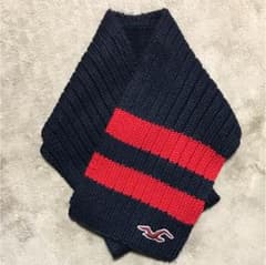 新品 HOLLISTER マフラー ネイビーのサムネイル