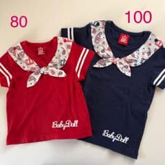 80＆100 ベビードール お揃いＴシャツセットのサムネイル