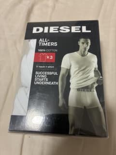 DIESEL VネックTシャツ 3枚組 ホワイト XXL