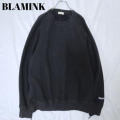 美品✨ブラミンク 吊り裏毛ロゴロングスリーブプルオーバースウェット 